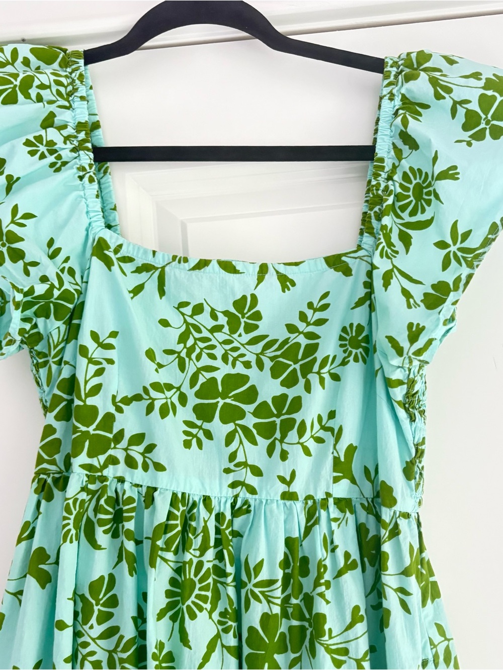 Olivia James The Label Brooke Dress – XS – Cottage Vine Blue & Green – Like New - Picture 7 of 11